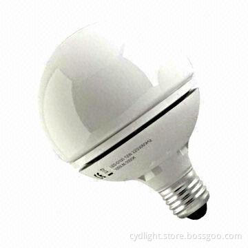LED G95 Bulb, 230V, 6.5W, 56mA, Warm White, 430lm Aluminum, Plastic, Glass